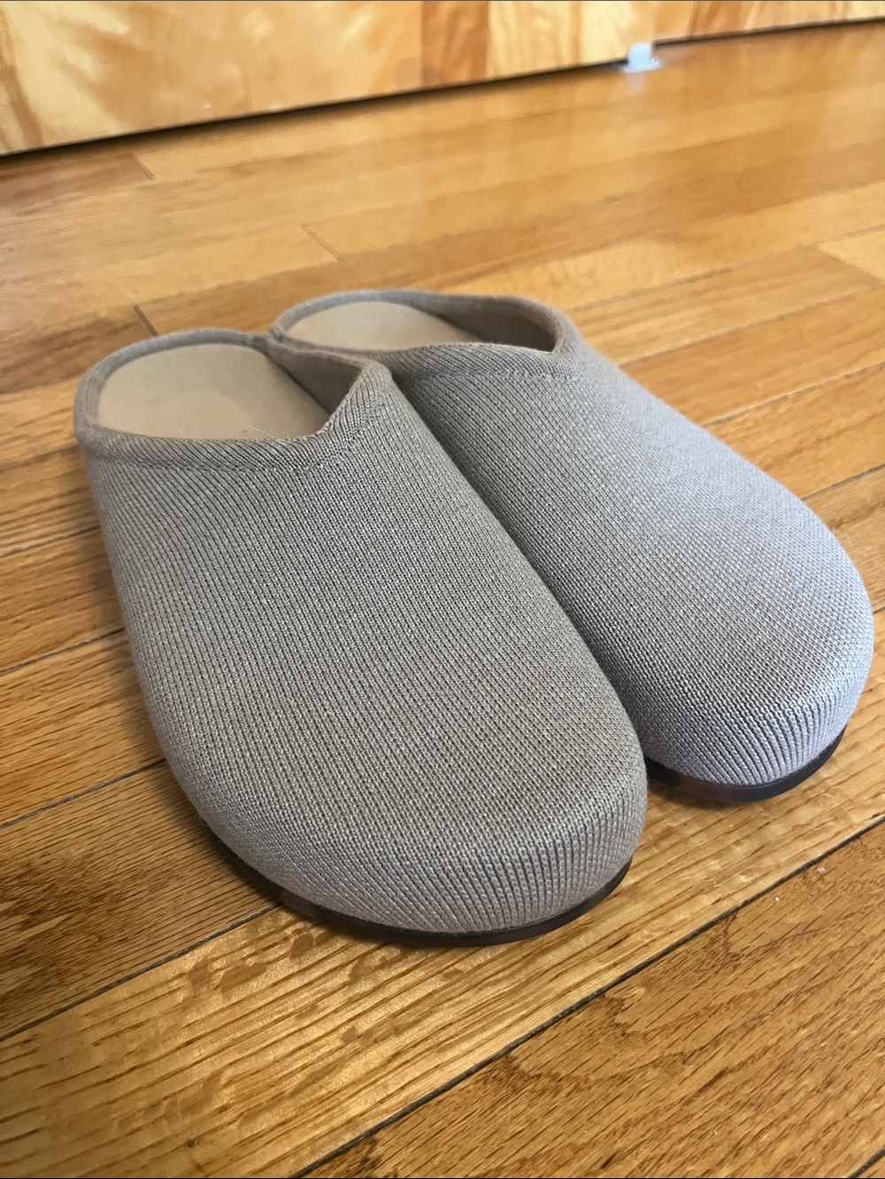 NWOT Rothy's Women's Knit Mule Clogs - Light Taupe